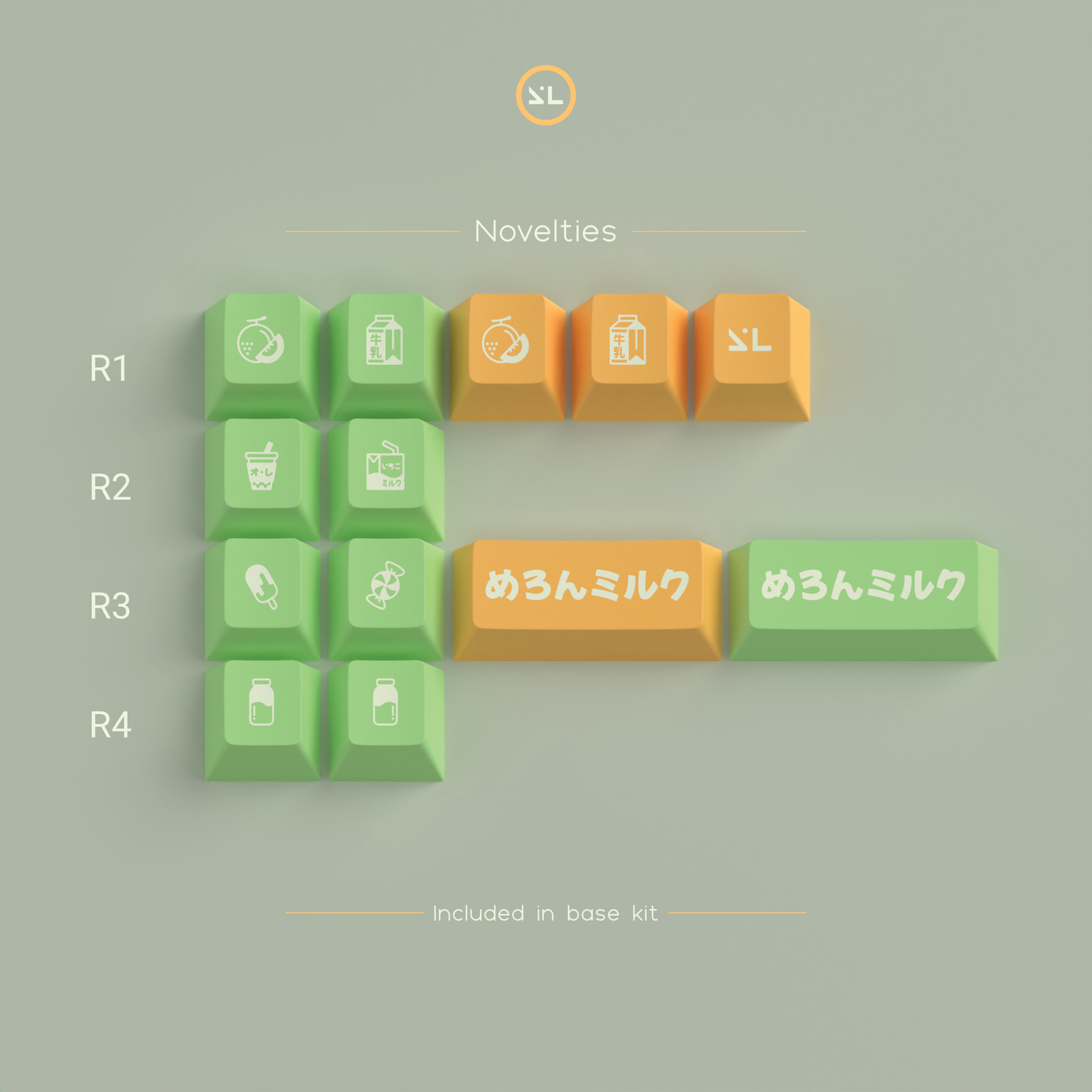 Melon Milk Keycaps